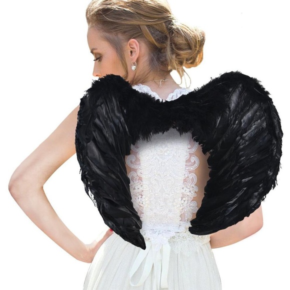 Fairy Angel Devil Feather Wings for Girls Costumes - Picture 5 of 8